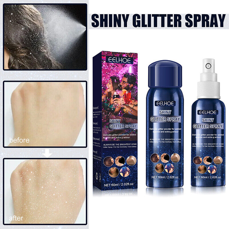 Shiny Glitter Spray Sparkle Spray For Clothes And Hair Prom