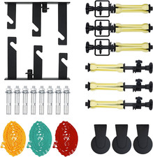 3 Roller Photography Backdrop Background Support Wall Mount Manual Pull down Sys