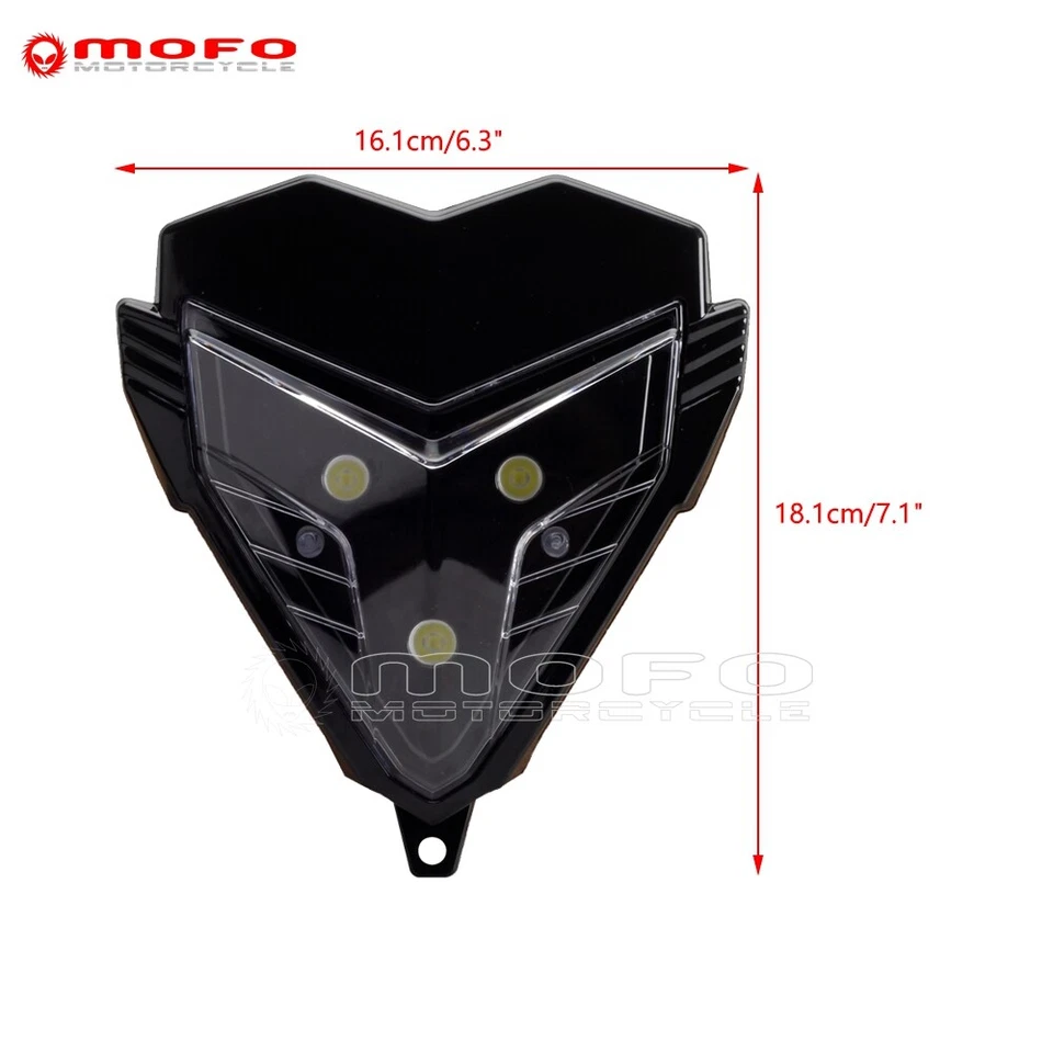 For Honda Yamaha Suzuki Kawasaki LED Headlight Running Driving Lamp Universal - Image 3 of 4