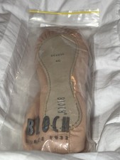 Bloch Pink Leather Ballet Flats Sz 5.5C PNK 5.5C SO205L Shoes Slippers