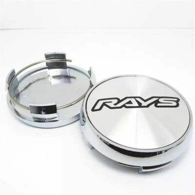 4 Pcs Set 65mm/60mm Ray Style XT7 CE28N TE37 TSW Chrome Racing Wheel Center Caps