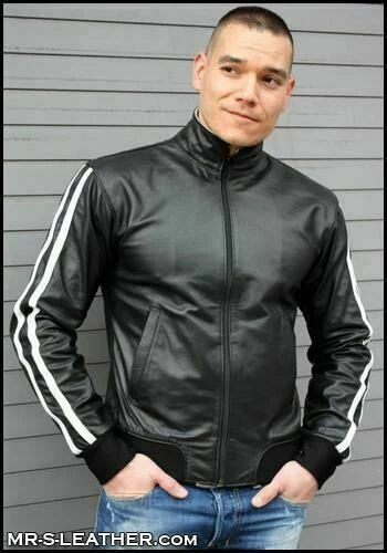 Mens black lambskin shop leather bomber jacket