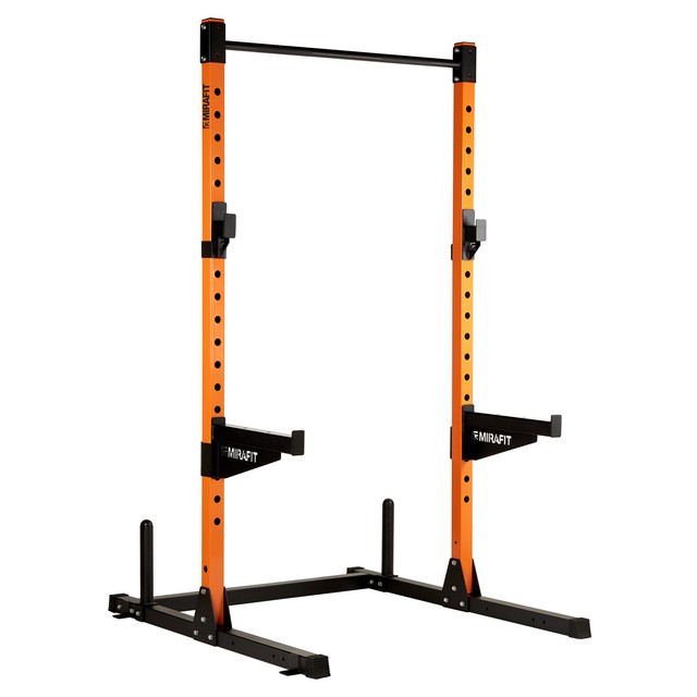 Mirafit M2 Half Power Rack Squat Cage Pull Up Dip Bar Weight