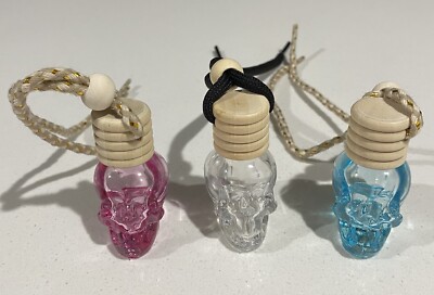 Car/Home Pink, Blue & Clear Skeleton Diffuser with your Fragrance 8 mls ...