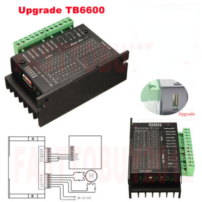 TB6600 Stepper Driver 4A Micro-Step CNC 9~40V DC Controller for NEMA23 17 Motor