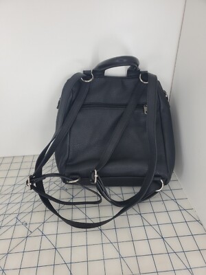 The Sak Loyola Black Pebble Leather Convertible Mini Backpack Bag Purse 8x9x3 The Sak Loyola Mini Backpack – ShopCGX main image 4