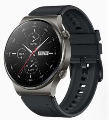Huawei Watch GT 2 Pro 47mm Titanium Case Night Grey with Black Strap