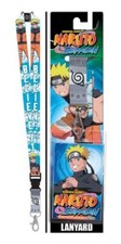 Naruto Anime Repeating Art Images Breakaway Lanyard with Figure Badge Holder