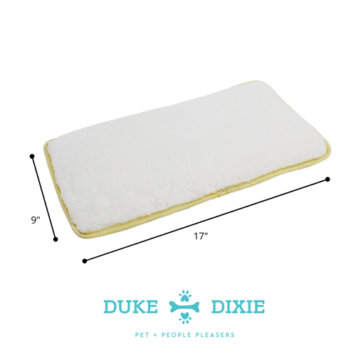 Pet Mat Bed Soft Furry Pad Bed for Kennel Carrier Dog Cat liner Washable 2 Pack - Picture 3 of 6