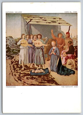 Piero della Francesca The Nativity c1470 National Gallery London Art Postcard