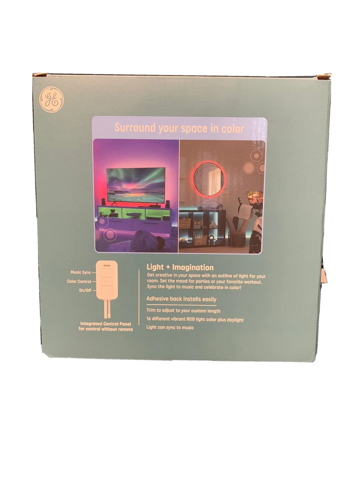 GE 16ft Remote and Control Panel Included LED+ Color Changing Light Strip - Image 2 of 3