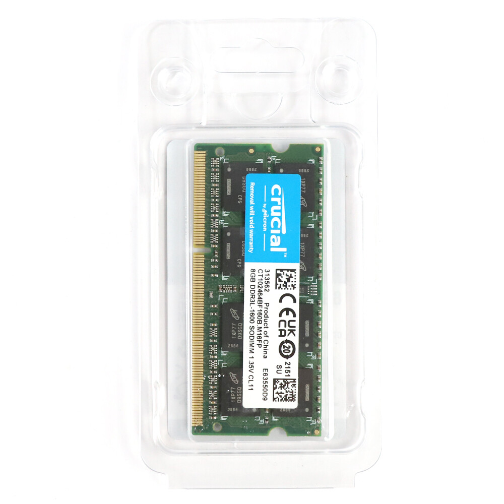 Crucial PC3L-12800 8GB*2/計16GB DDR3-1600 Crucial 16GB Kit (8GBx2) DDR3/DDR3L 1600 MT/s (PC3-12800) DR
