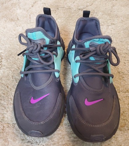 Nike React Presto GS Thunder Gray Aurora Sneakers Size 6Y BQ4002-011 | eBay