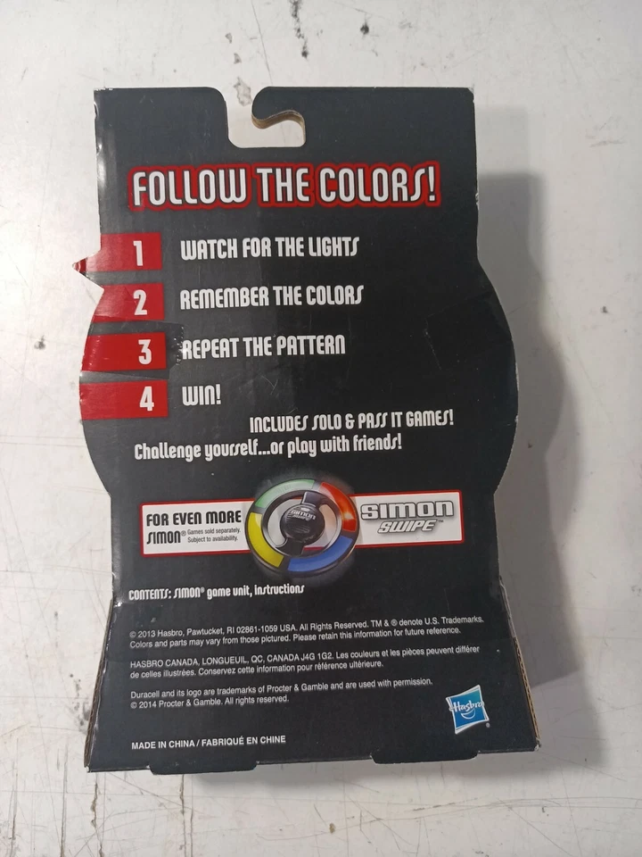 Simon Electronic Game Micro Series New Hasbro Watch Remember Repeat - Image 2 of 2