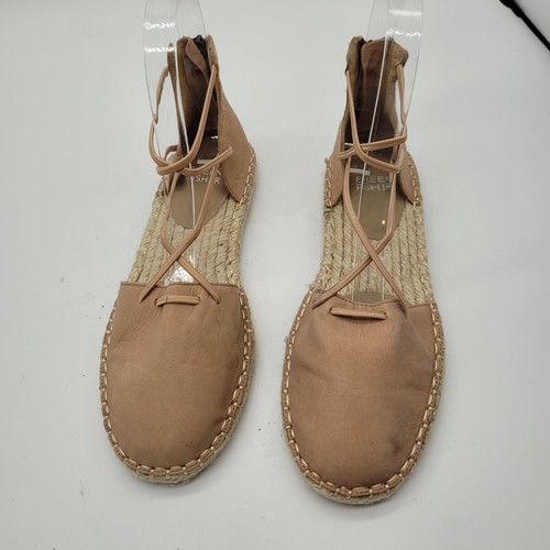 Neu flache Schuhe Eileen Fisher Lee Nubuk Wildleder Espadrille hellbraun Leder Damen 5 - Bild 2 von 8