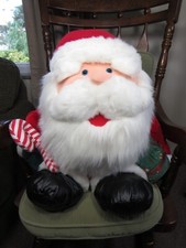 HUGE VINTAGE SANTA CLAUS - 30" America Wego Plush - MINT CONDITION