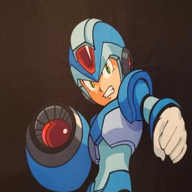 Mega Man game room banner 2x4 foot tapestry wall flag retro gaming NES gift