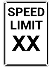 CUSTOM Speed Limit Personalized Man Cave Traffic Sign 8x12 Aluminum Metal Sign