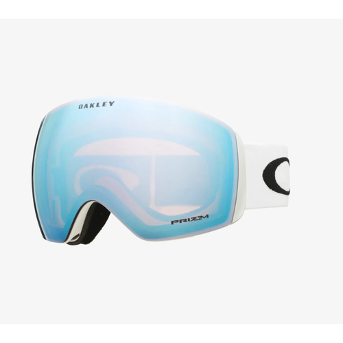 Oakley Flight Deck L Matte White Prizm Snow Sapphire Iridium Mask Ski Sno - Picture 1 of 2