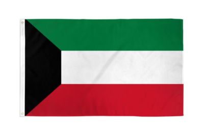 Kuwait flag 2X3ft poly 100D FABRIC