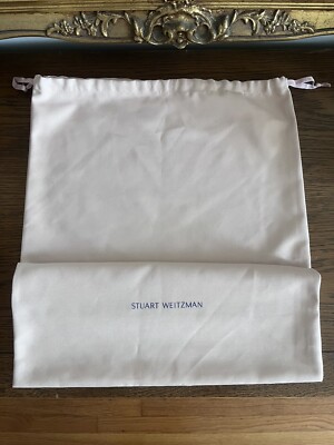 Stuart Weitzman Blush Pink Drawstring Shoe Boot Dust Bag 25.5'' x 17''