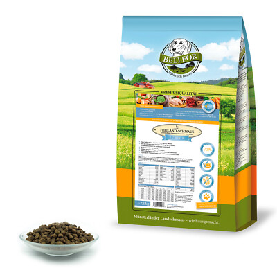 Bellfor Hundefutter Trocken Getreidefrei Welpen Freiland-Schmaus Junior 7,5 kg