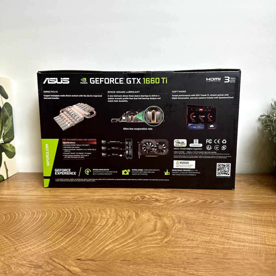 ASUS TUF Gaming NVIDIA GeForce GTX 1660 Ti EVO OC Edition Graphics Card SEALED! - Image 2 of 4