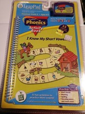 New Sealed LeapPad Phonics Short Vowels Cartridge  Interactive Book Learning