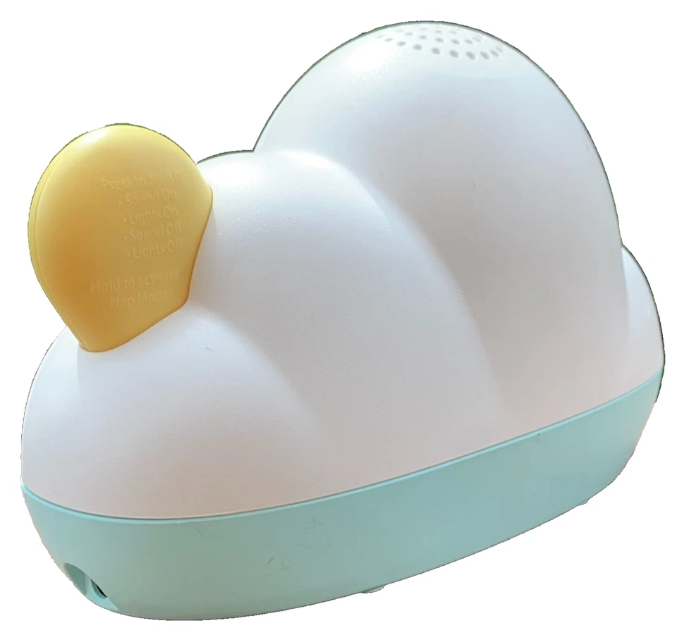 Skidaddle Ship Hop Sleep Trainer Changing Color Lights Alarm Clock Cloud Shape - Image 3 of 4