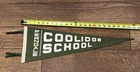 Vintage Coolidge High School Felt Pennant Spirit Flag Football Cheer Banner Sign