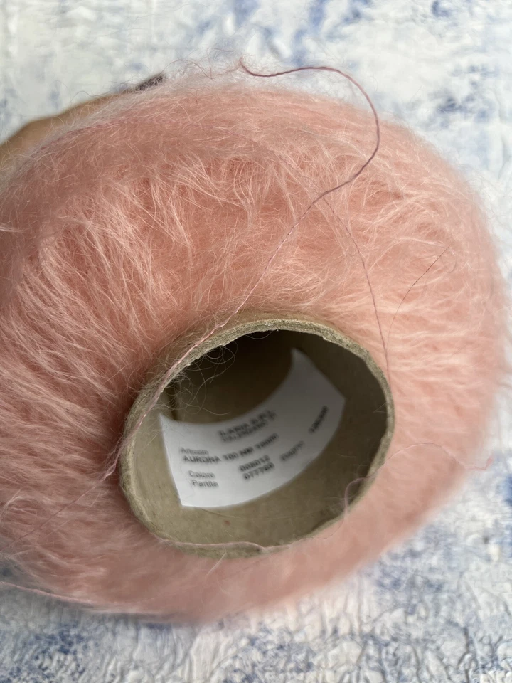 Hilo de cono de mohair para niños 67/30/3 % mohair para niños/PA/Merino, 1093 yrd/3,52 oz, por 100 g Foto 3 de 4