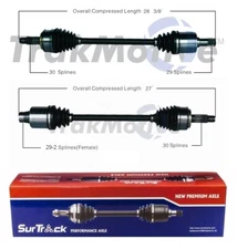 SurTrack Pair Set of 2 Front CV Axle Shafts For Honda Odyssey 2007-2010