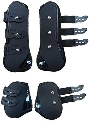 Open Front Jumping Tendon Horses Boots, Secure Leg Protection, Lightweight and T