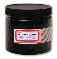 Jacquard Procion MX Dye, Fire Engine Red, 8oz – Cold Water Fiber Reactive Dye