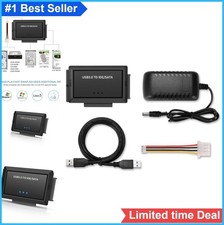 IDE to USB 3.0 Adapter for 2.5 3.5 Inch HDD SSD Data Recovery with Power Supply