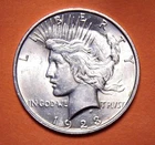 1923 P Peace Dollar - AU to BU Condition - Free Shipping!