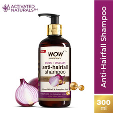 Wow Skin Science Onion Shampoo for Hair Growth and Hair Fall Control- 300ml
