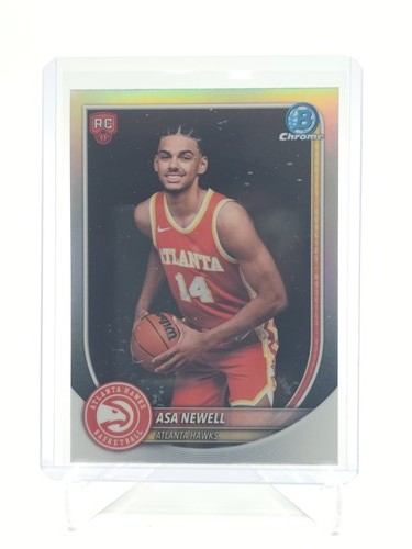 ASA NEWELL 2025-26 BOWMAN CHROME ROOKIE RED LOGO VARIATION #BRR-23 HAWKS Q7349