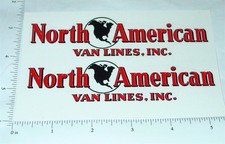 Pair Custom North American Van Lines Truck Stickers Cu-034