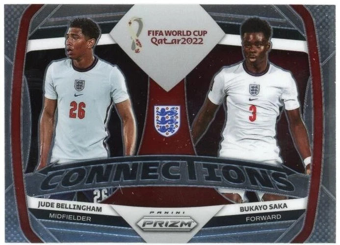 2022 Panini Prizm World Cup Qatar Bukayo Saka Jude Bellingham #5