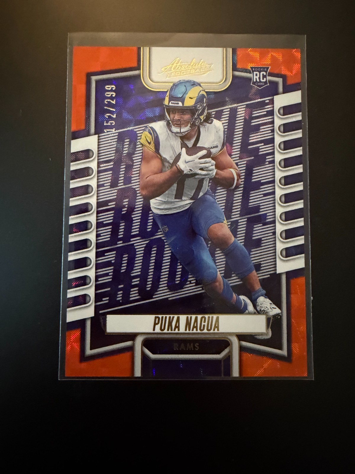 2023 Panini Absolute Orange Mosaic #189 Puka Nacua RC /299