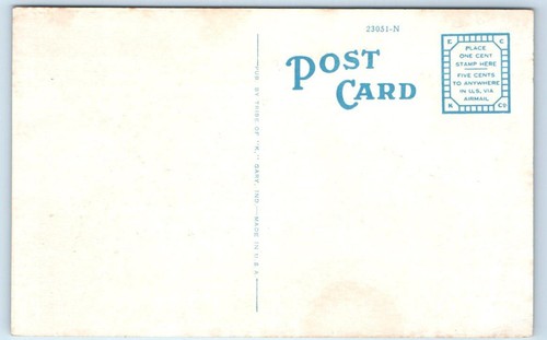 GARY, Indiana IN ~ Straßenszene BOTSCHAFTERWOHNUNGEN um 1930 Postkarte - Bild 2 von 2