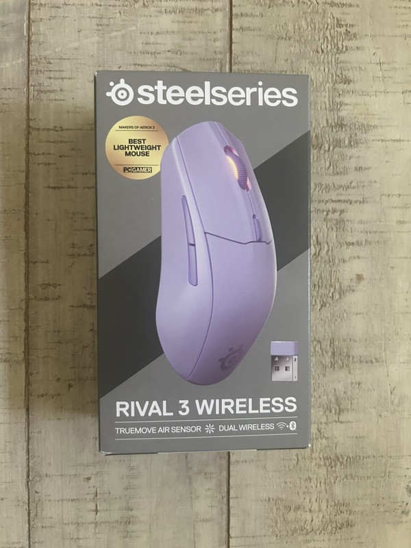 NEW - SteelSeries Rival 3 Wireless Gen 2 Mouse – Lavender