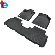 Tpe Floor Mats Liners For Toyota Highlander 2008-2012 2013 3d Front Rear 3pcs Tpe Floor Mats Liners For Toyota Highlander 2008-2012 2013 3d Front Rear 3pcs