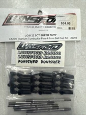 Lunsford Losi 22 SCT Super Duty Titanium Turnbuckle Set 36003