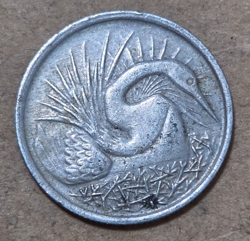 SINGAPORE 🇸🇬 FIVE (5) CENTS COIN 1969