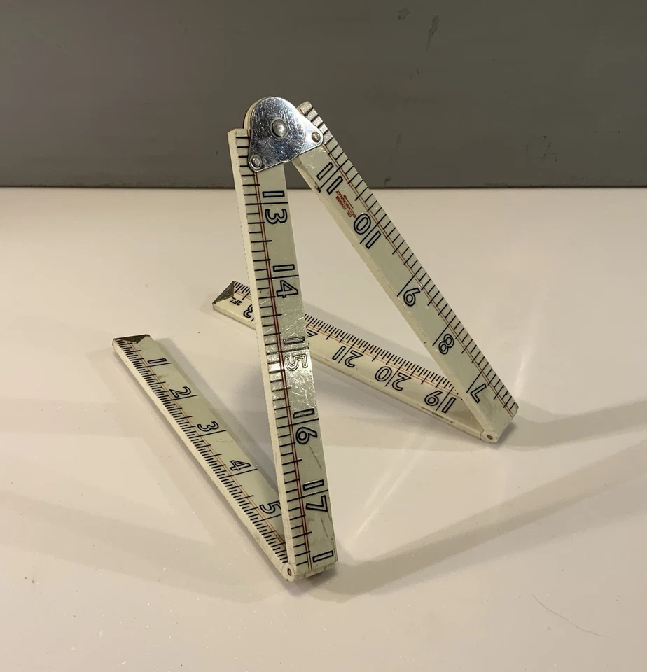VINTAGE MARPLES SHEFFIELD PLASTIC & STAINLESS STEEL 4 FOLD RULER No 2250 - Image 3 of 4