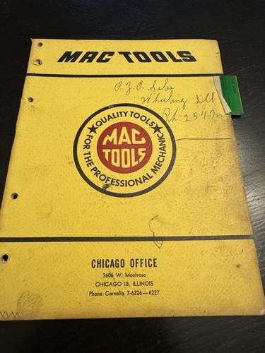 Vintage MAC Tools Catalog Number 53. 1953