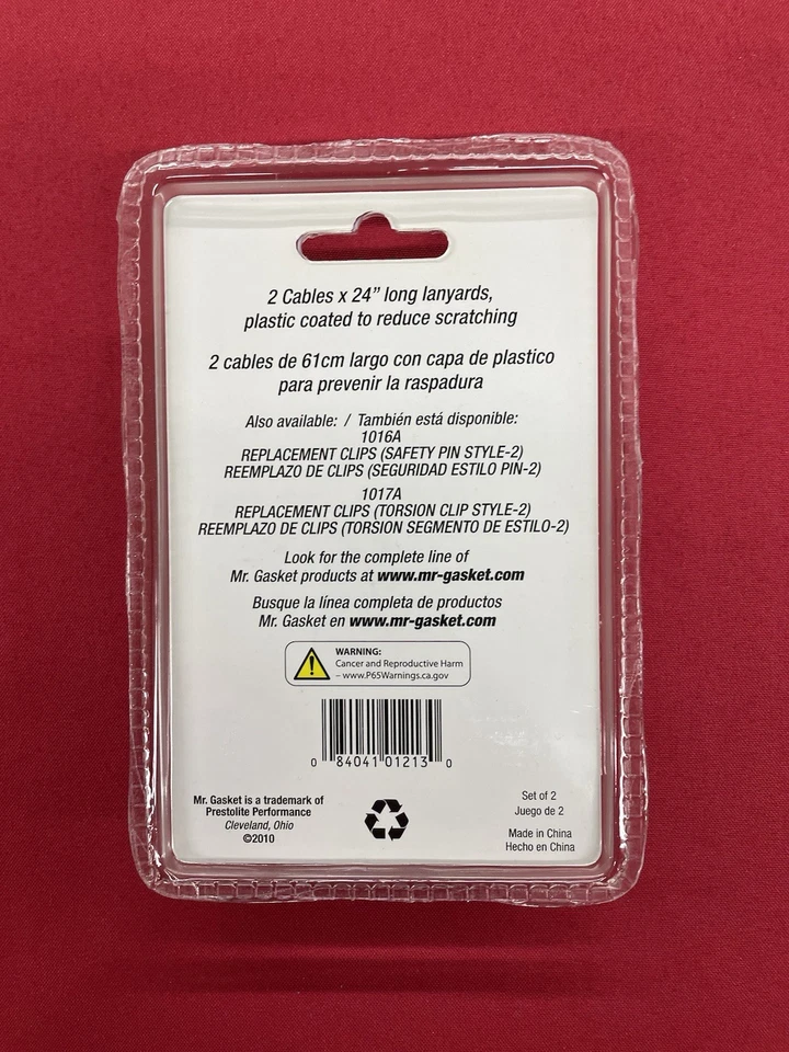 Cables de cordón Mr Gasket 1213 ~ 24" con pasador de capó Foto 2 de 2