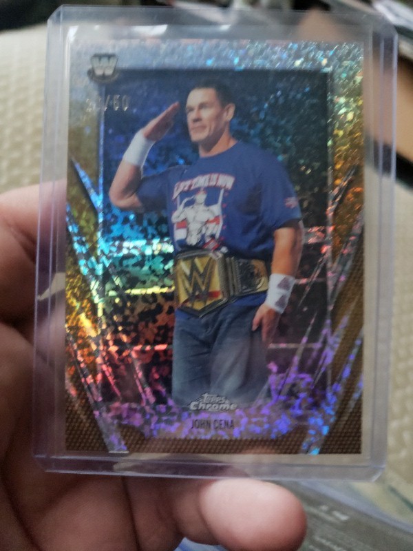 John Cena Gold Mini Diamond Refractor /50 2026 Topps Chrome WWE #2